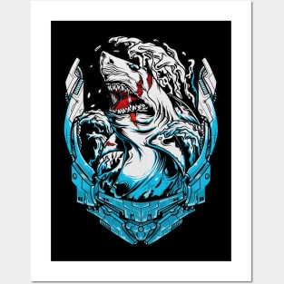 Deep Water Shark Posters and Art